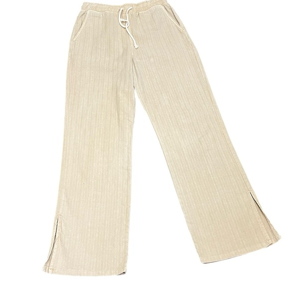 Dear John Light Tan Drawstring wide leg pants size XS - Picture 1 of 6